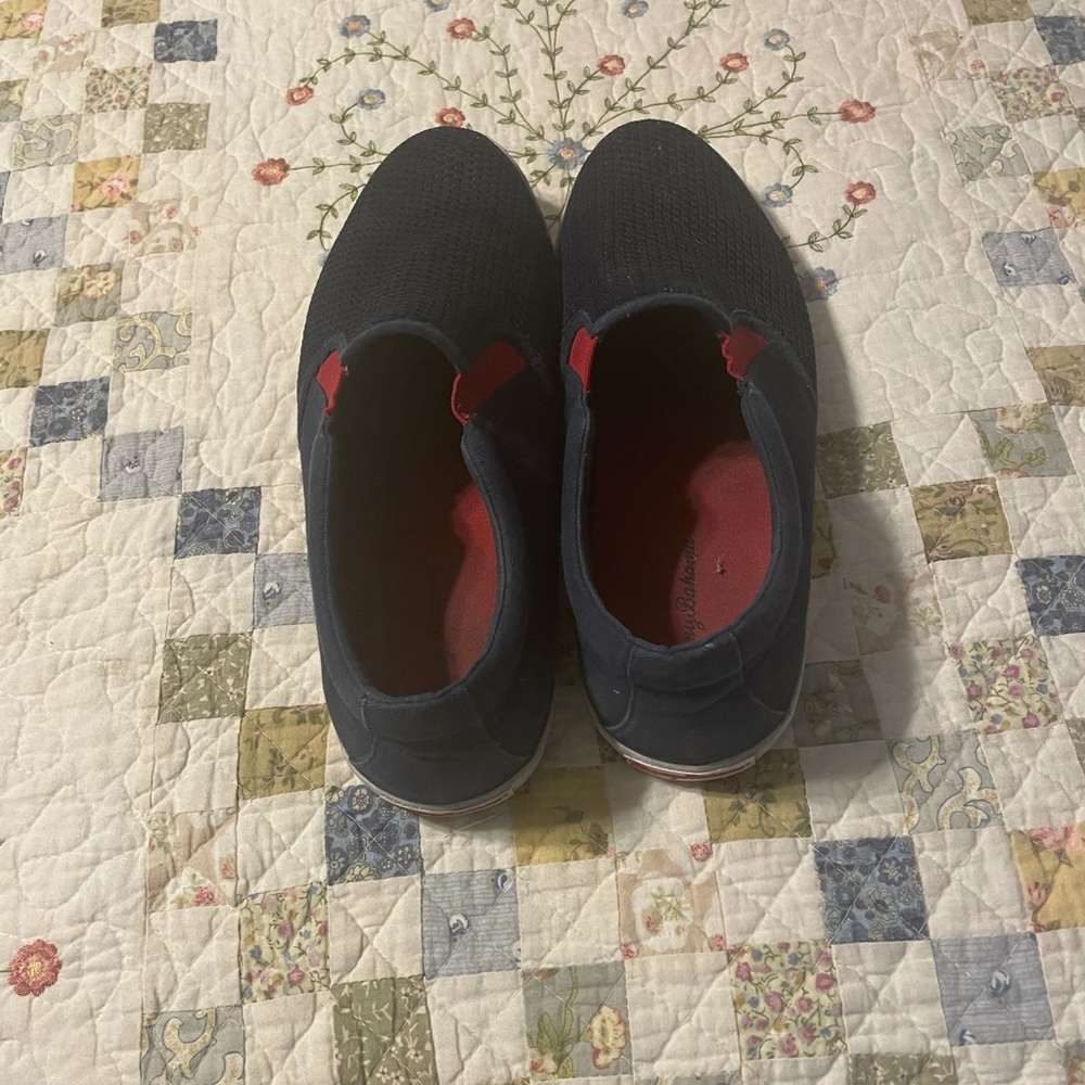 Tommy Bahama blue slip ons